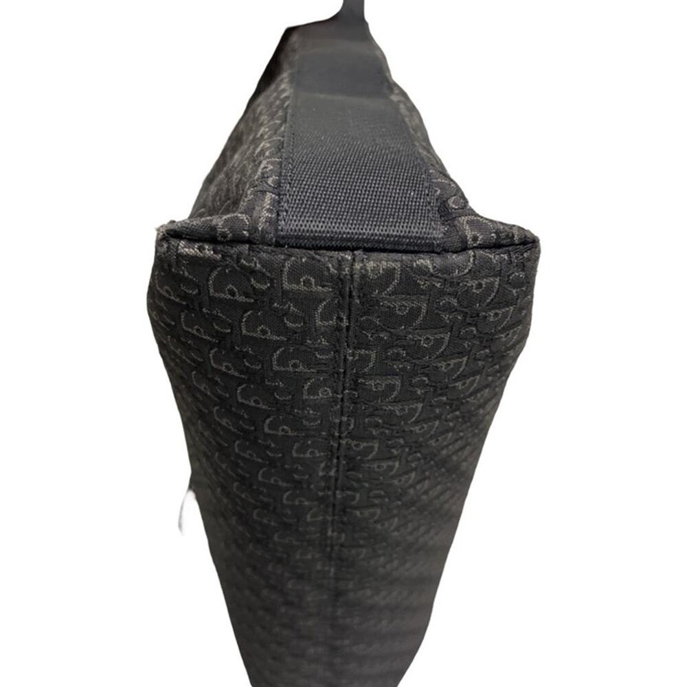 Dior Vintage Black Trotter Monogram Jacquard Crossbody Bag Made In Italy - Picture 10 of 12